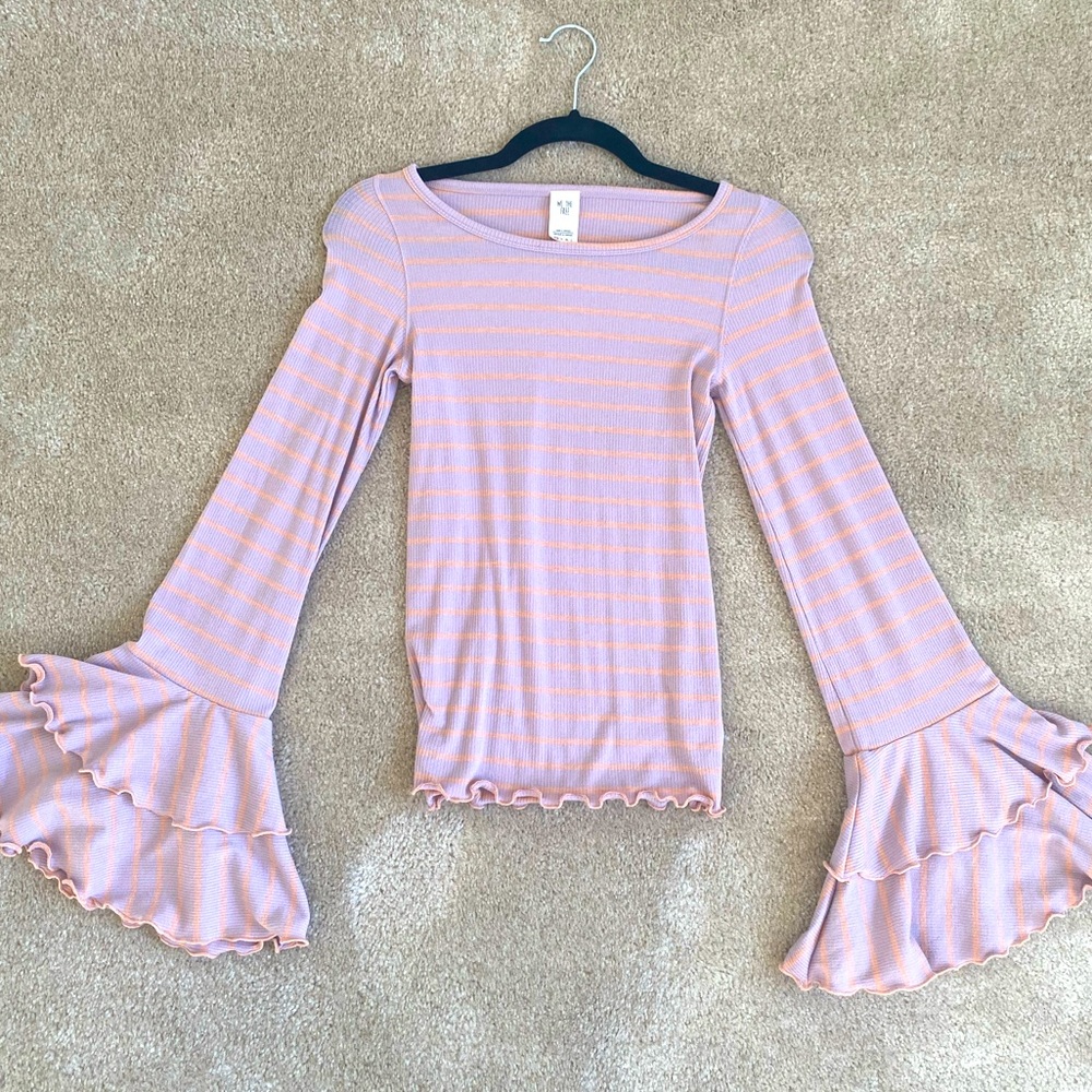 Free people bell sleeved top worn only once